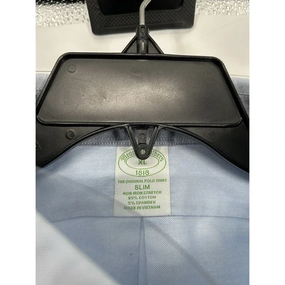 Brooks Brothers Long Sleeve Button Down The Original Polo Shirt Stretch Slim Fit - Picture 4 of 7